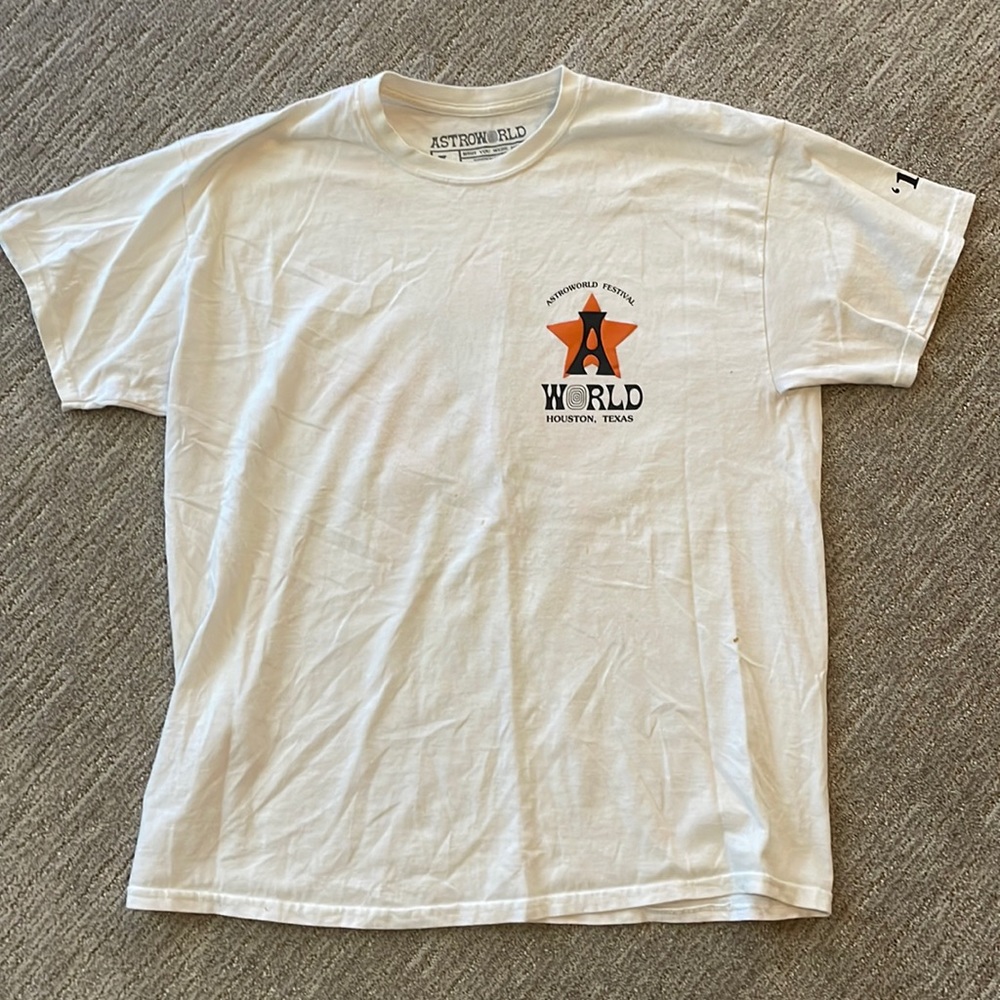 Used Astroworld Festival Tshirt- Size Large